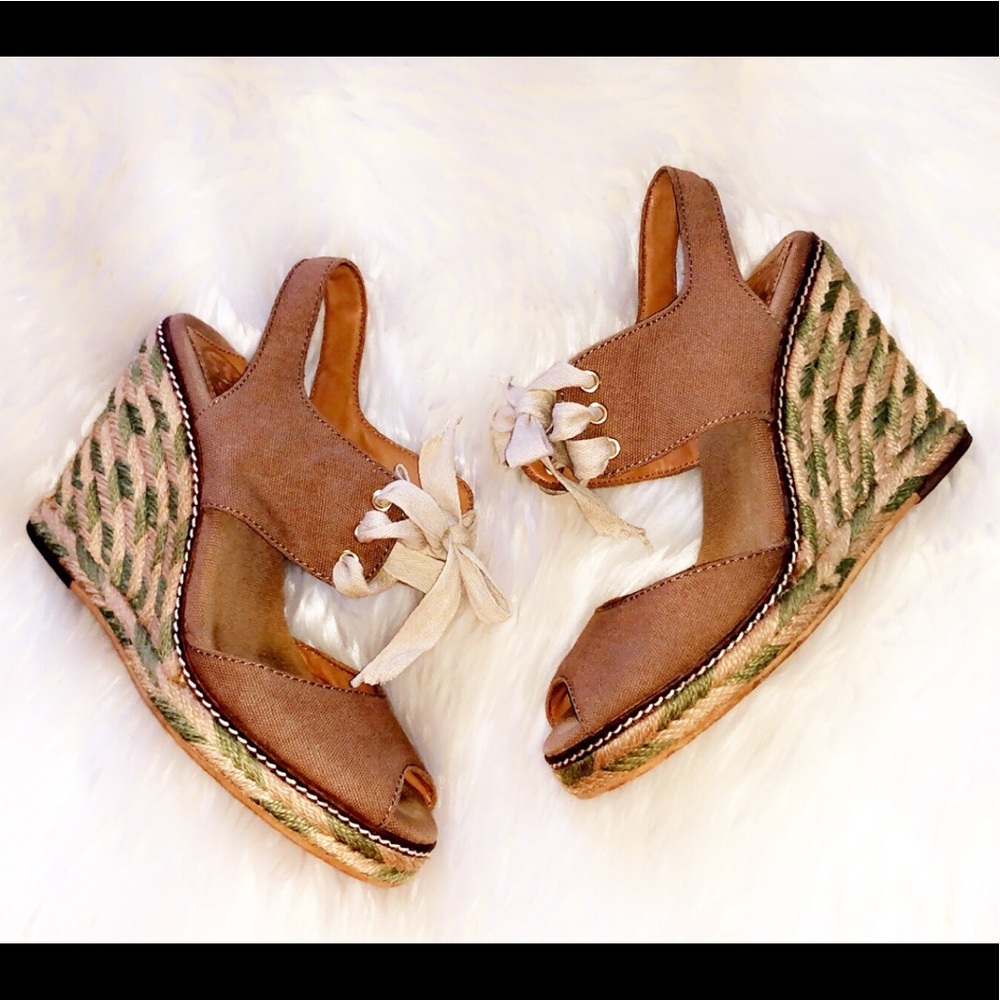 TORY BURCH Wedge Espadrille Sandal - Picture 3 of 6